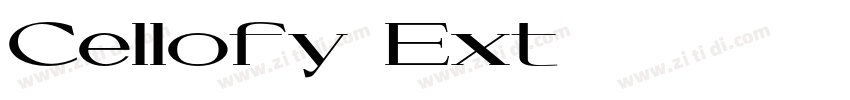 Cellofy Ext字体转换